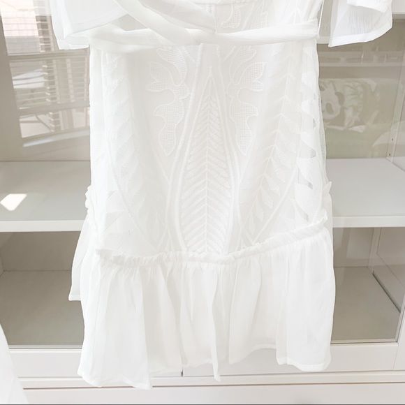 Flying Tomato White Off-Shoulder Dress - Picture 5 of 16